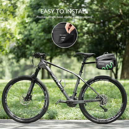 ROCKBROS Gepäckträgertasche Fahrrad Satteltasche Schnellspanner Erweiterbar 6/8L
