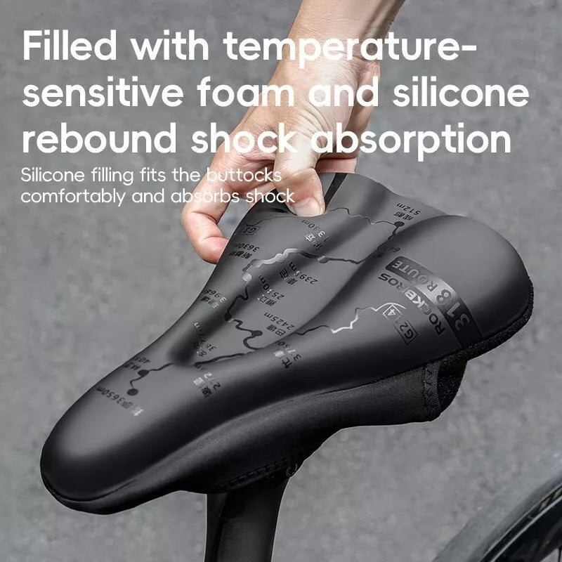 ROCKBROS Fahrrad Sattelbezug Gel Sattel atmungsaktiv Fahrradsattel Überzug