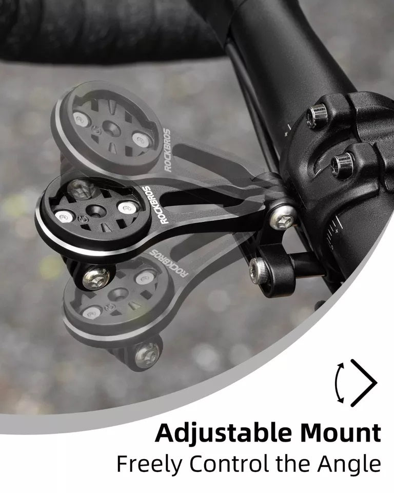 ROCKBROS Fahrradcomputer Halterung für Garmin Bryton Wahoo GPS Lenkerhalter Alu