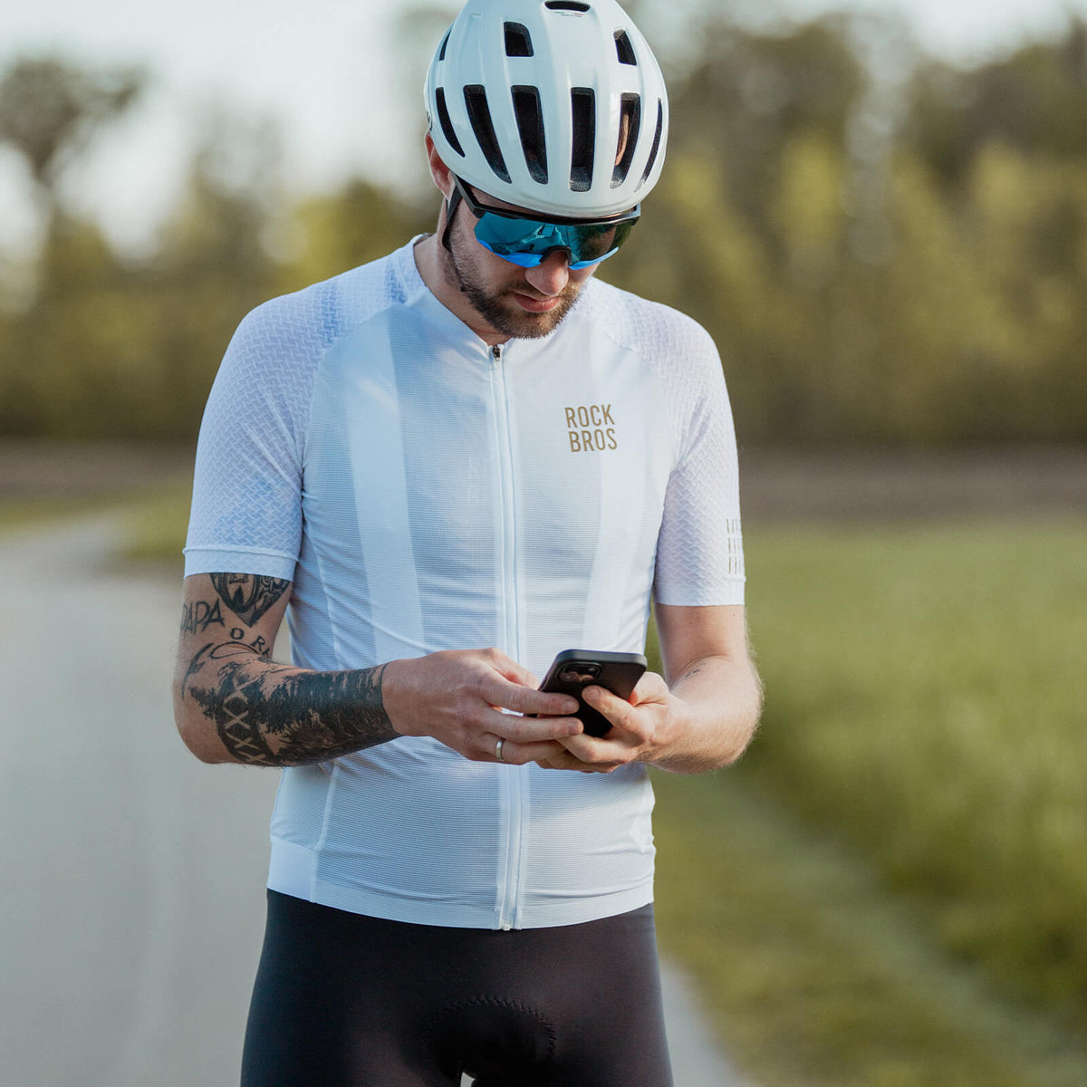ROCKBROS Herren Kurzarm Hochleistungs-Radtrikot Jersey für MTB & Rennrad