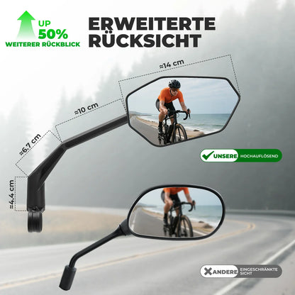 ROCKBROS Fahrrad Rückspiegel Fahrradspiegel für Lenker 20–23 mm