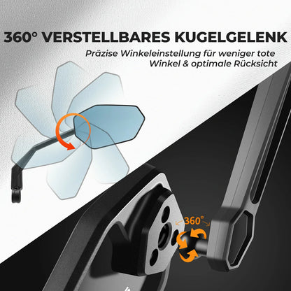 ROCKBROS Fahrrad Rückspiegel Fahrradspiegel für Lenker 20–23 mm
