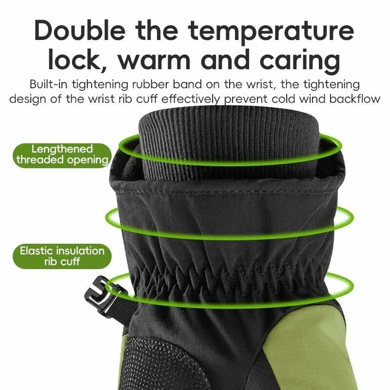 ROCKBROS Fahrradhandschuhe Warme Winddicht Handschuhe mit Touchfunktion