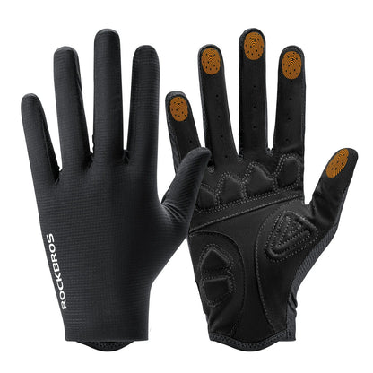 ROCKBROS Fahrradhandschuhe, Radhandschuhe mit Touchscreen an Allen Fingern