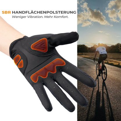 ROCKBROS Fahrradhandschuhe, Radhandschuhe mit Touchscreen an Allen Fingern