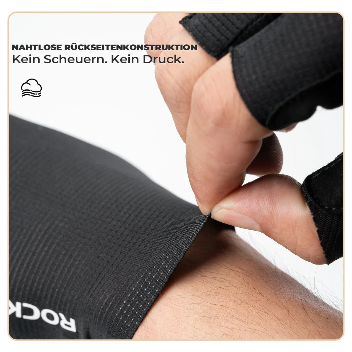 ROCKBROS Fahrradhandschuhe, Radhandschuhe mit Touchscreen an Allen Fingern