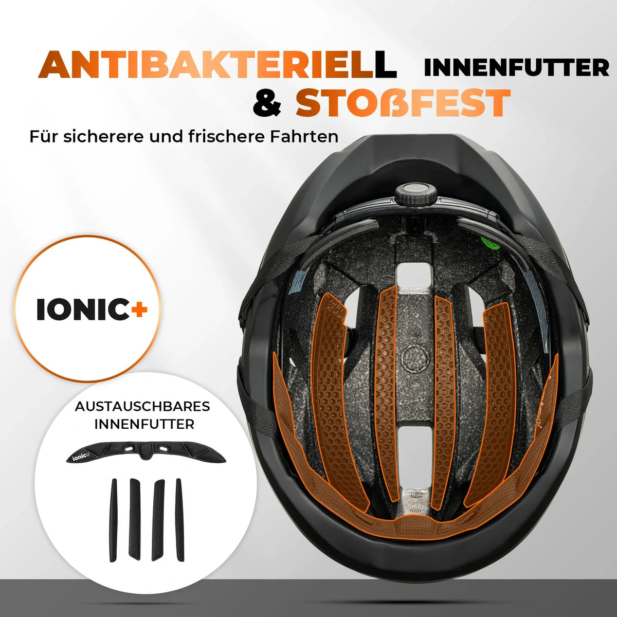 ROCKBROS Fahrradhelm mit Magnetverschluss –54-60CM