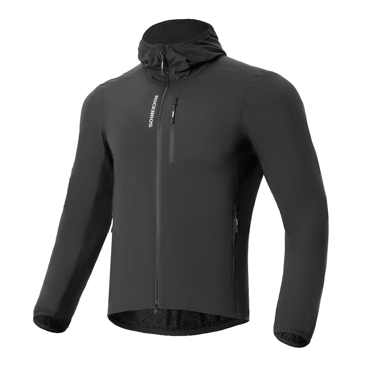 ROCKBROS Fahrradjacke Herren Warm Winddicht Wasserabweisend Mit Fleece Reflektierend