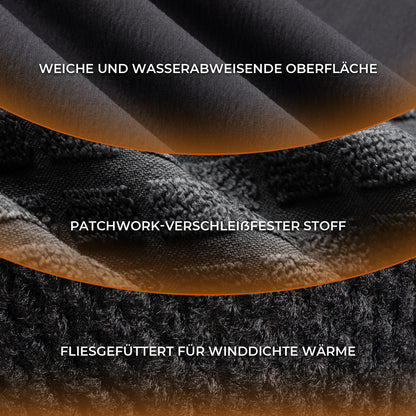 ROCKBROS Fahrradjacke Herren Warm Winddicht Wasserabweisend Mit Fleece Reflektierend