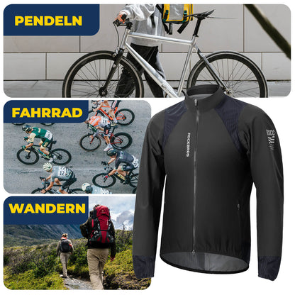 ROCKBROS Fahrradjacke wasserdicht atmungsaktiv - Winddicht & Reflektierend Herren