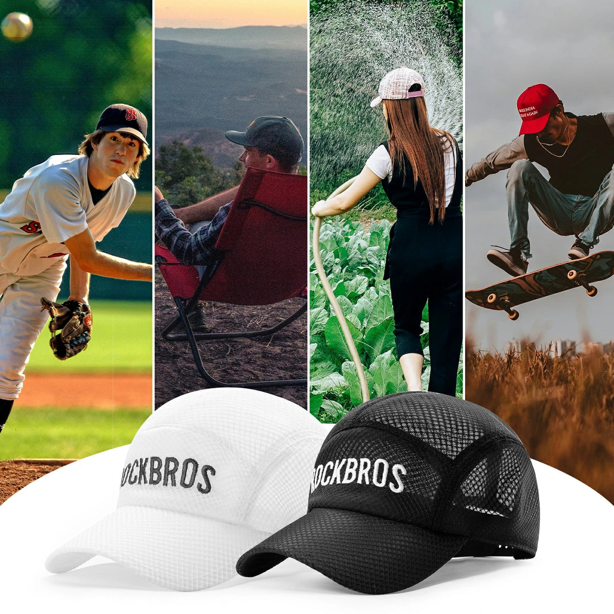 ROCKBROS Fahrradkappe trocknend Outdoor Sport Caps UV Schutz Kappe