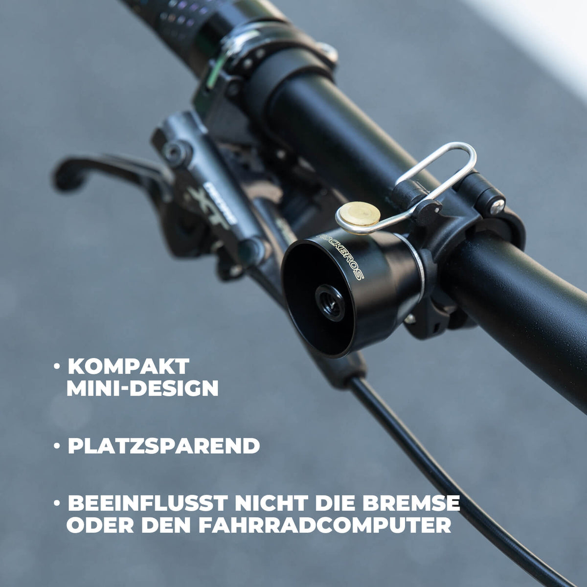 ROCKBROS Fahrradklingel Mini 90dB - Kupferlegierung & Universalkompatibel