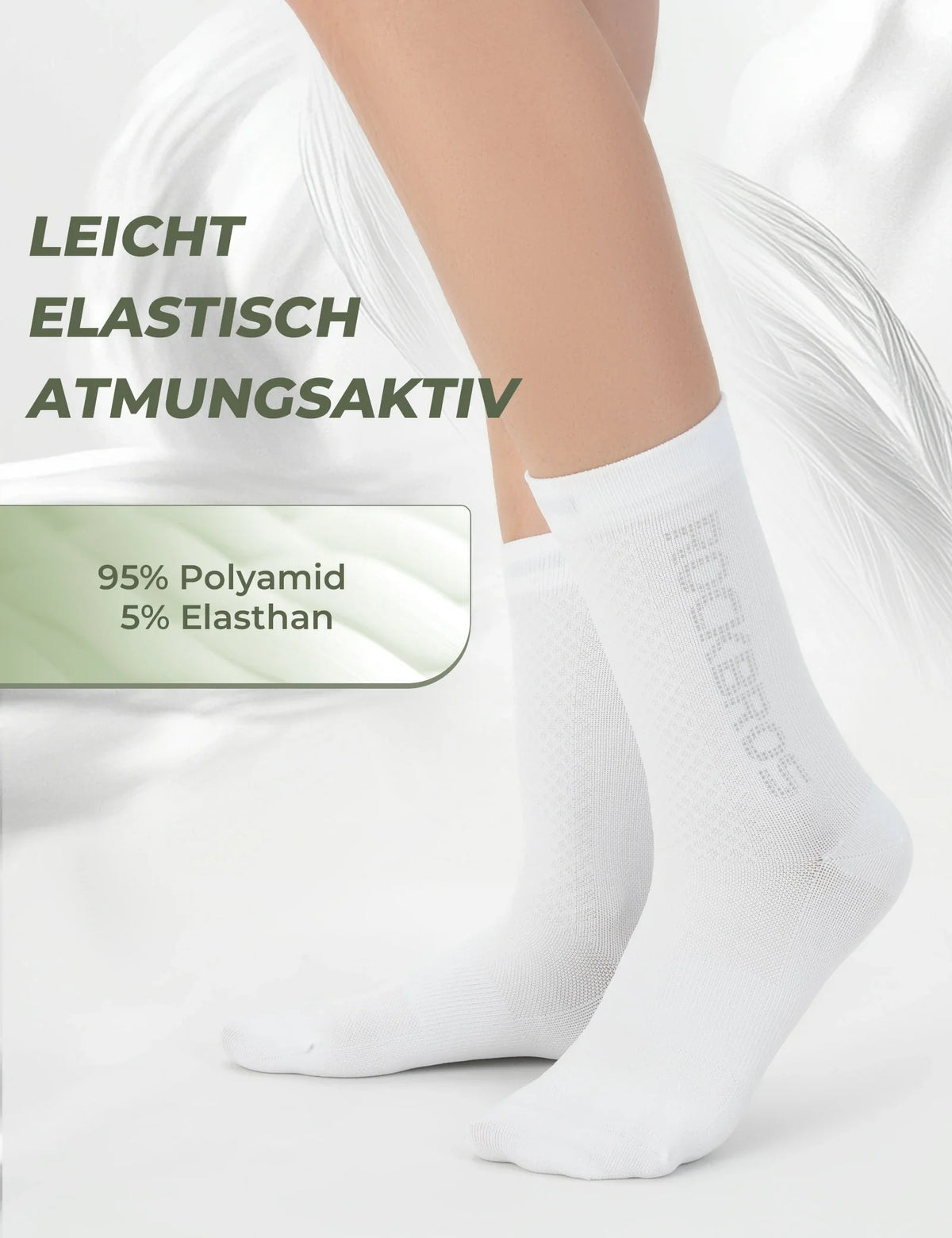 ROCKBROS Fahrradsocken Reflektierendes Logo Zweipaarpackung