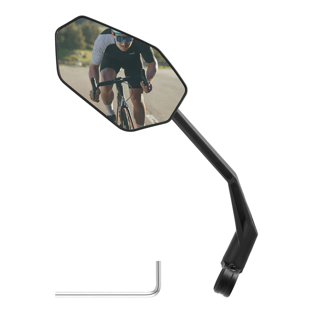 ROCKBROS Fahrradspiegel, 360° Verstellbar Blendfrei, Konvexer Rückspiegel mit HD-Glas Bruchfest