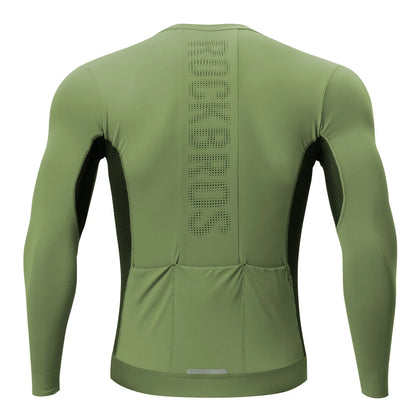 ROCKBROS Fahrradtrikot Radtrikot Langarm Herren, Atmungsaktiv und Schnelltrocknend, Elastisches
