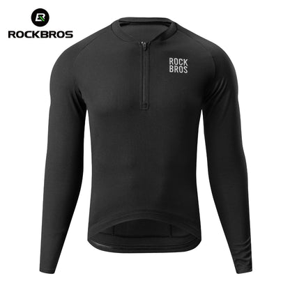 ROCKBROS Fahrradtrikot Langarm mit kurzem Frontreißverschluss - Modell YDCX011