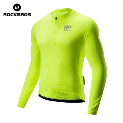ROCKBROS Fahrradtrikot Langarm mit kurzem Frontreißverschluss - Modell YDCX011