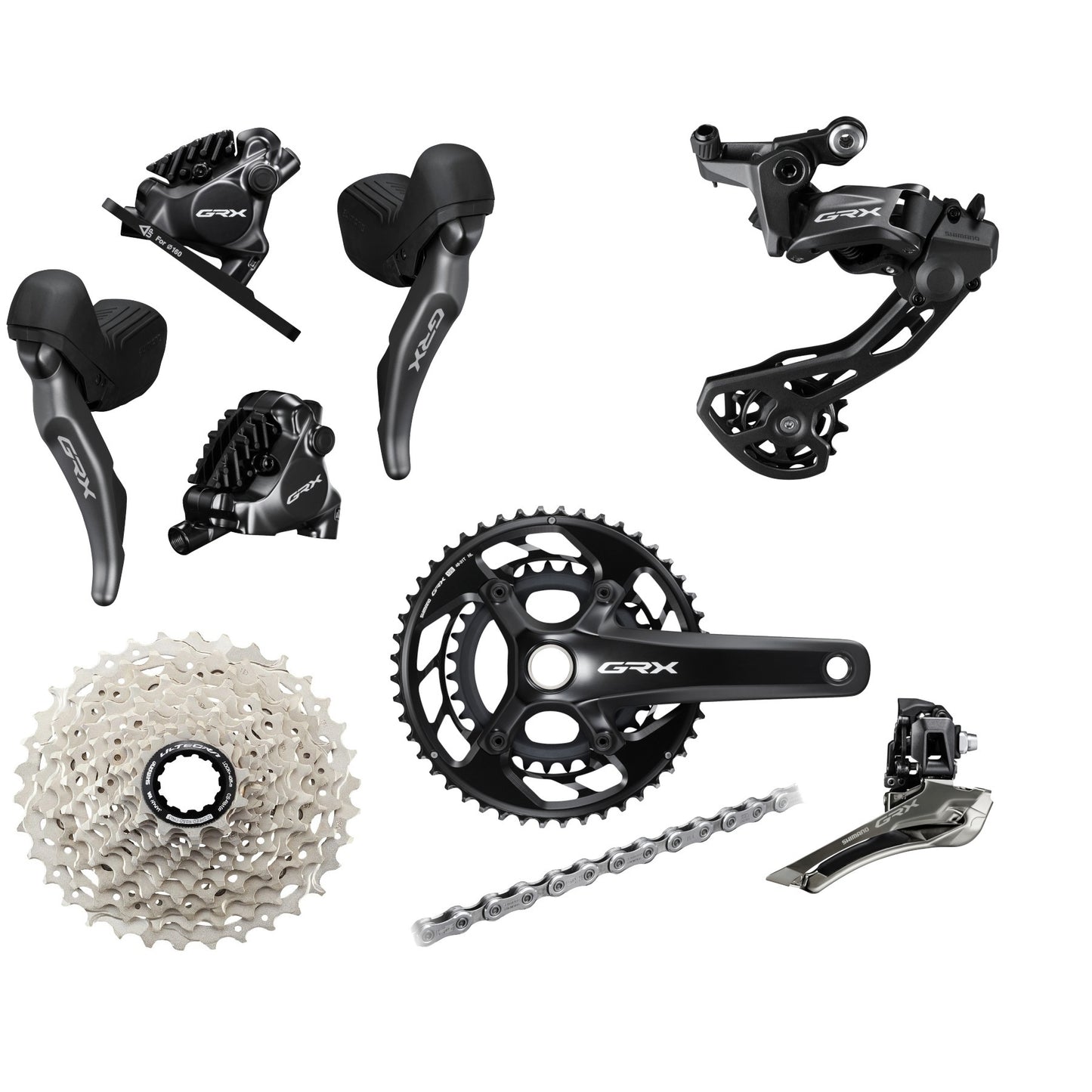 Shimano GRX RX820 Gruppe 2x12-fach Schaltgruppe Set