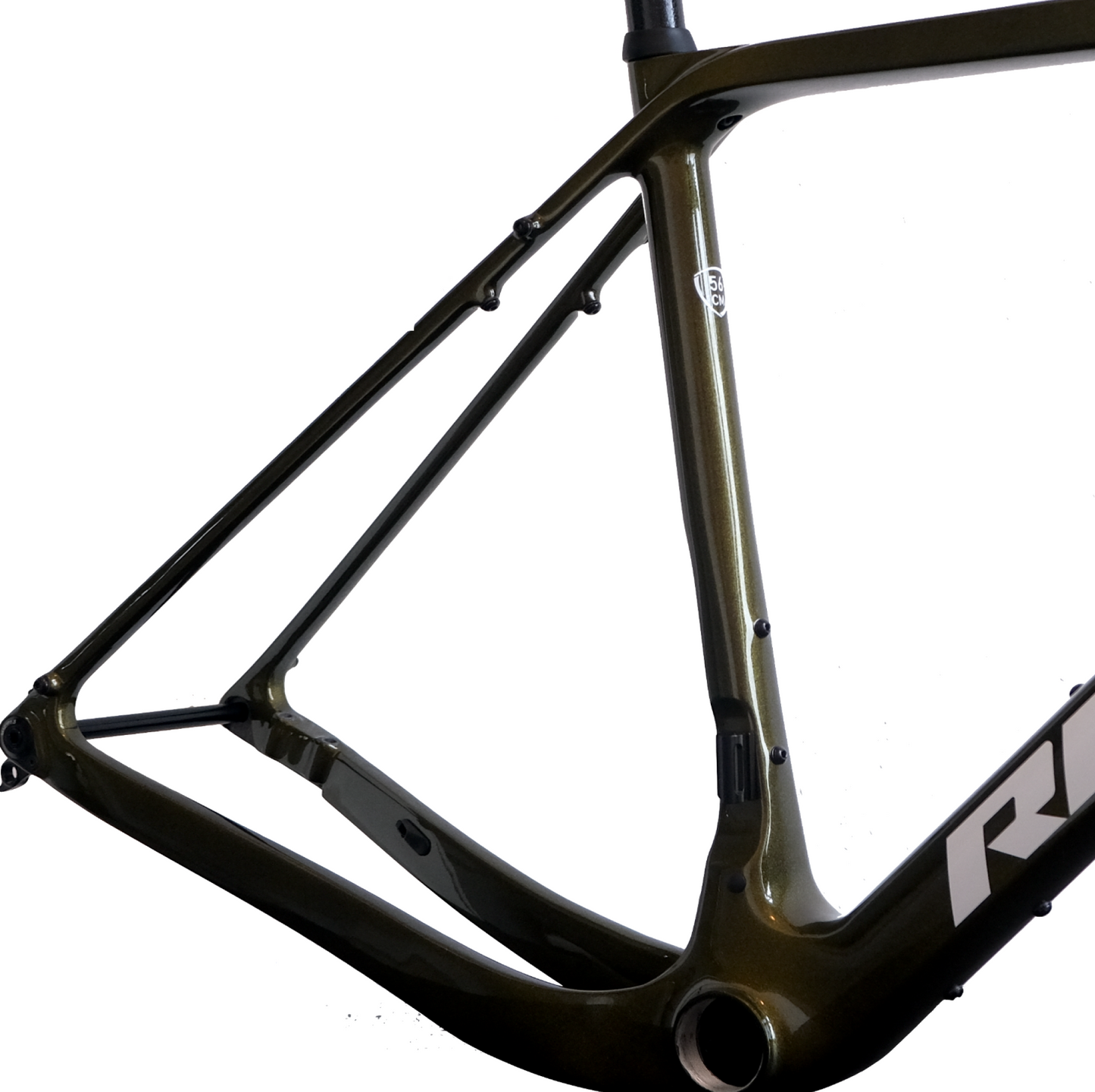 RINOS Gravel Rahmenset mit Gabel Sattelstütze Lenker Carbonfaser T800 Chameleon Farbe