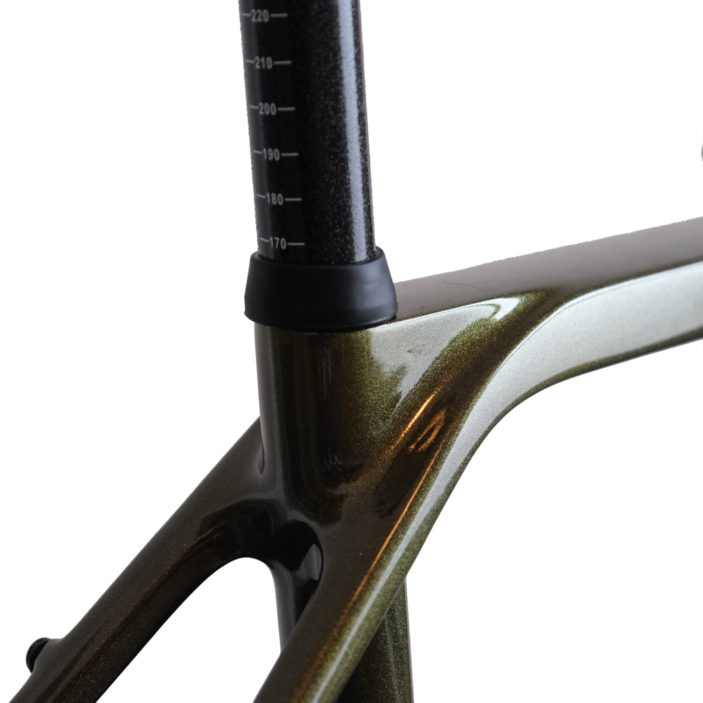 RINOS Gravel Rahmenset mit Gabel Sattelstütze Lenker Carbonfaser T800 Chameleon Farbe