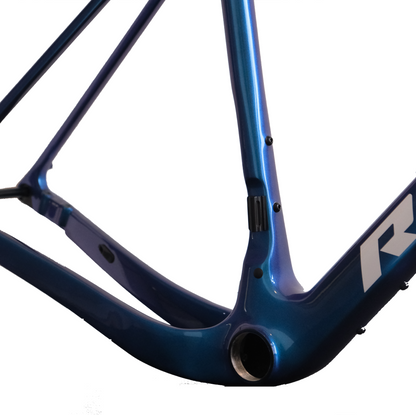 RINOS Gravel Rahmenset mit Gabel Sattelstütze Lenker Carbonfaser T800 Chameleon Farbe