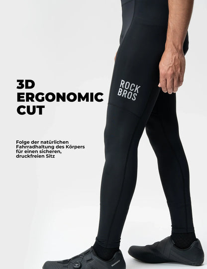 ROCKBROS Herren Fahrradhose - 3D Ergonomischer Schnitt, 6H+