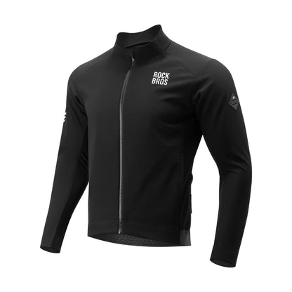 ROCKBROS Herren Fahrradjacke mit 3-Schicht-Technologie - Winddicht, Atmungsaktiv, Reflektierend