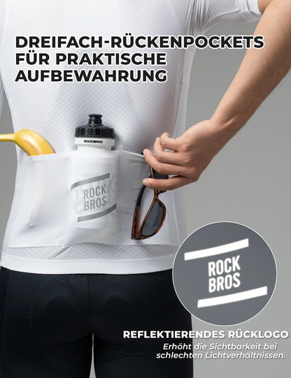 ROCKBROS Herren Kurzarm Fahrradtrikot