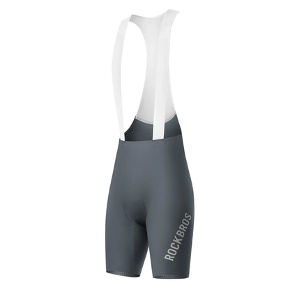 ROCKBROS Herren Radlerhose mit Träger Gepolstert, Fahrradhose Kurz, Atmungsaktive schnelltrocknende