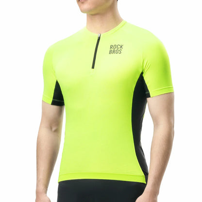 ROCKBROS Herren Radtrikot Fahrradtrikot Kurzarm, Atmungsaktiv Fahrrad Trikot
