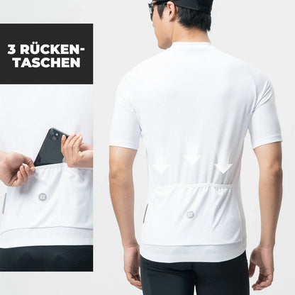 ROCKBROS Herren Radtrikot Kurzarm Fahrradtrikot Rennradtrikot Atmungsaktiv Schnell trocknend