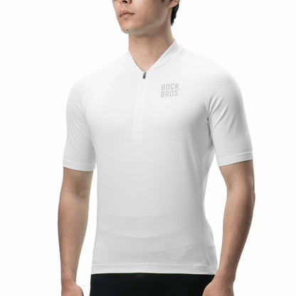 ROCKBROS Herren Radtrikot Kurzarm Fahrradtrikot Rennradtrikot Atmungsaktiv Schnell trocknend