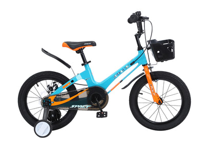 SKYS Kinderfahrrad von 3 bis 9 Jahren 14/16/18 Zoll Blau Orange