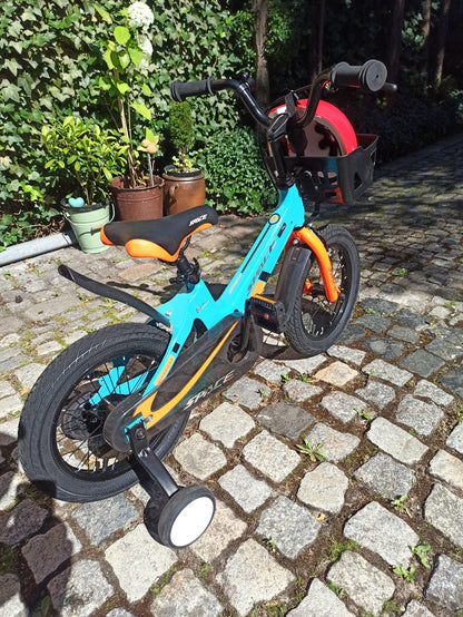 SKYS Kinderfahrrad von 3 bis 9 Jahren 14/16/18 Zoll Blau Orange