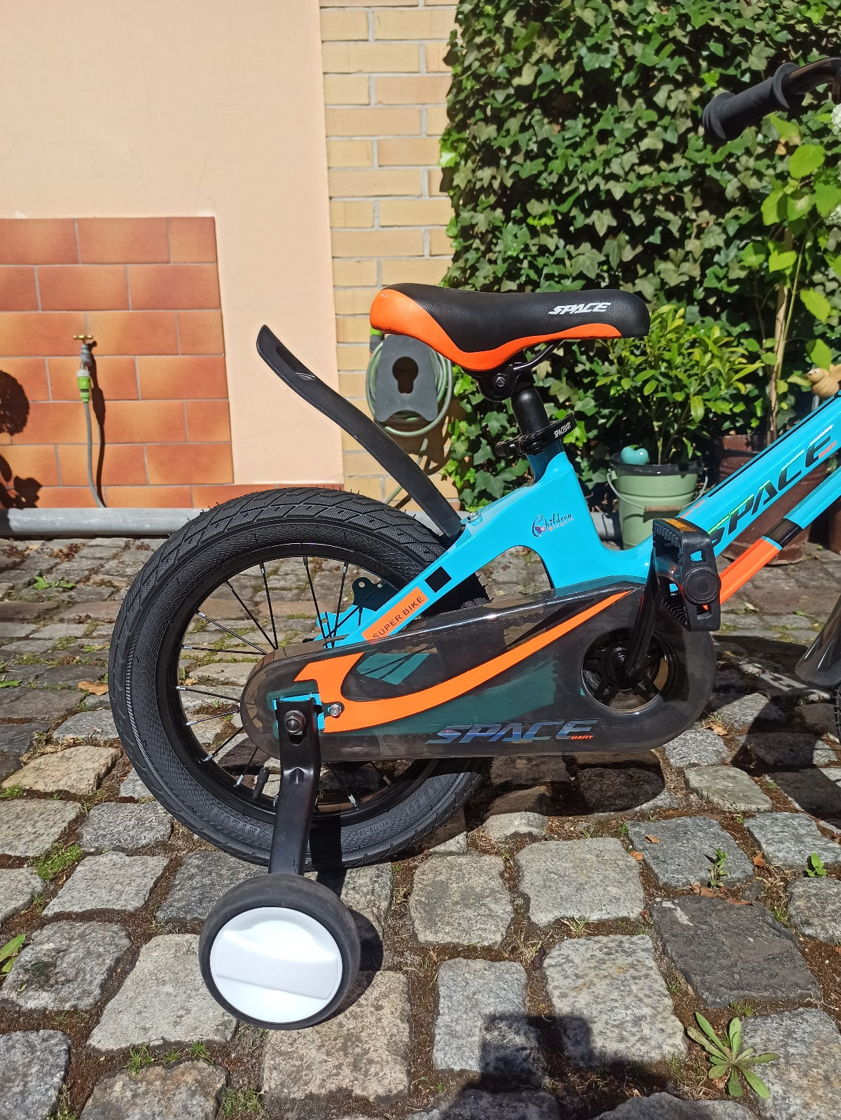 SKYS Kinderfahrrad von 3 bis 9 Jahren 14/16/18 Zoll Blau Orange
