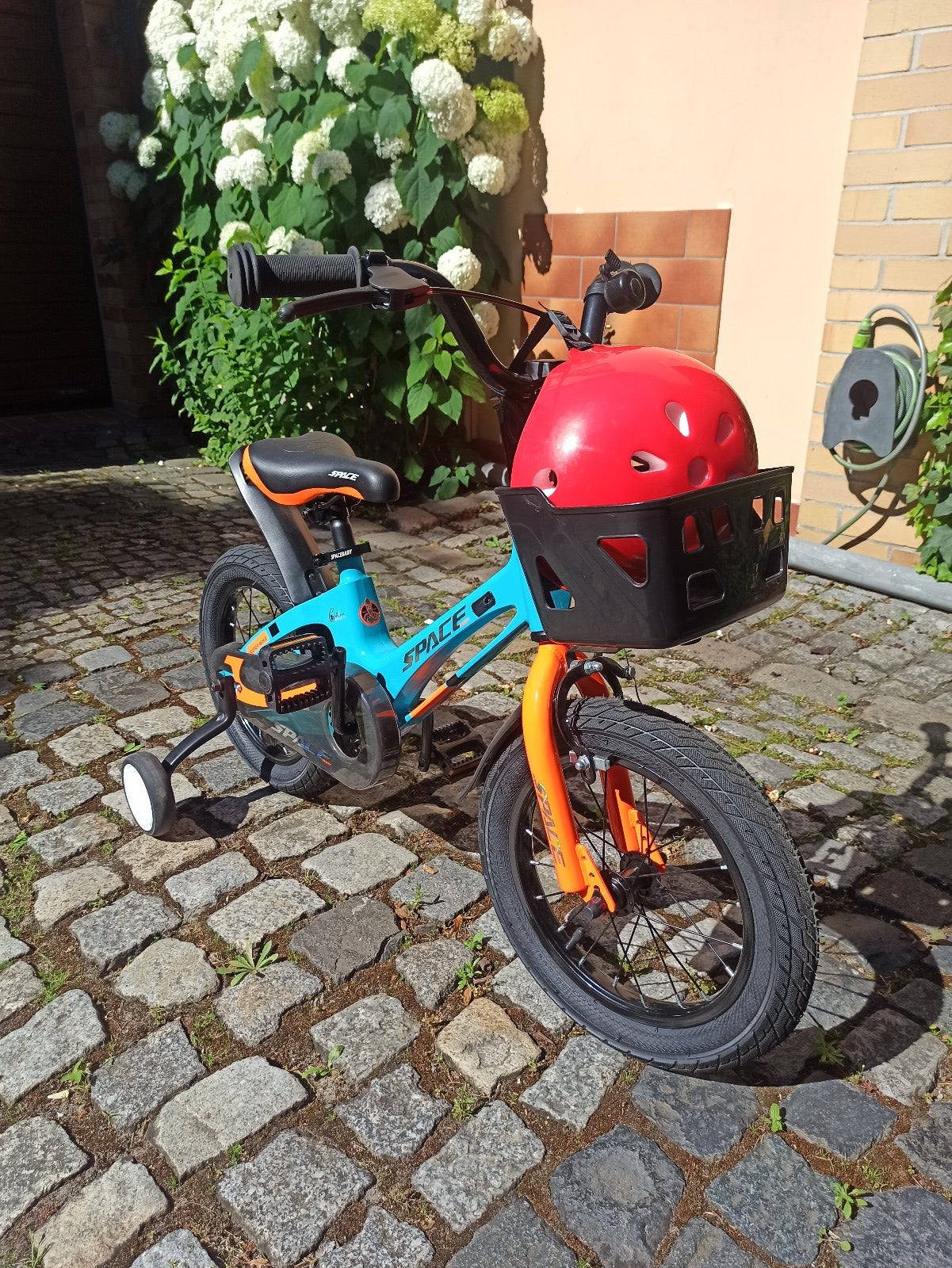 SKYS Kinderfahrrad von 3 bis 9 Jahren 14/16/18 Zoll Blau Orange