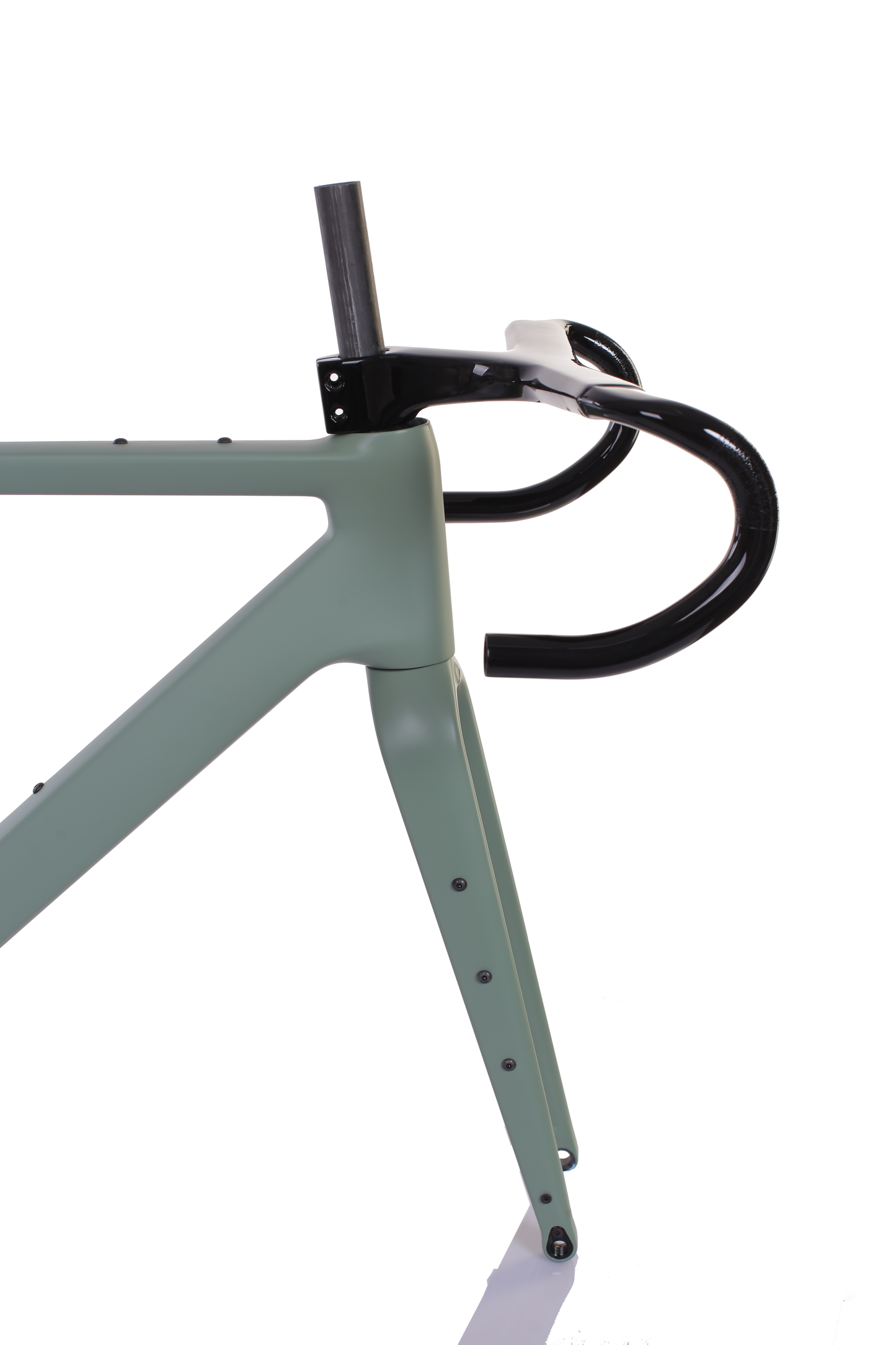 RINOS Gravel Rahmenset mit Gabel Sattelstütze Lenker Carbonfaser T800 Chameleon Farbe