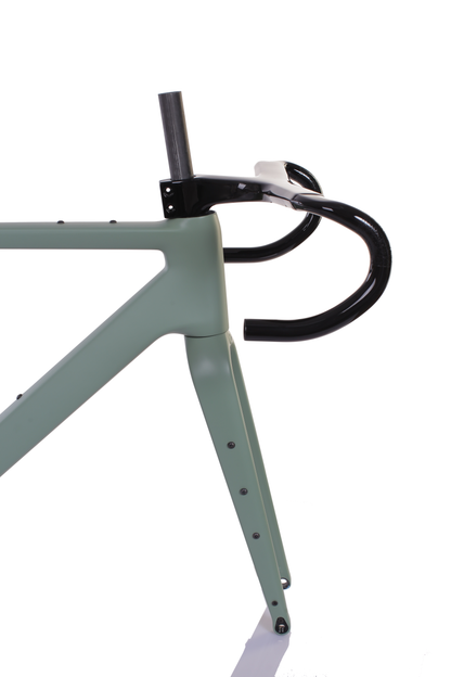 RINOS Gravel Rahmenset mit Gabel Sattelstütze Lenker Carbonfaser T800 Chameleon Farbe