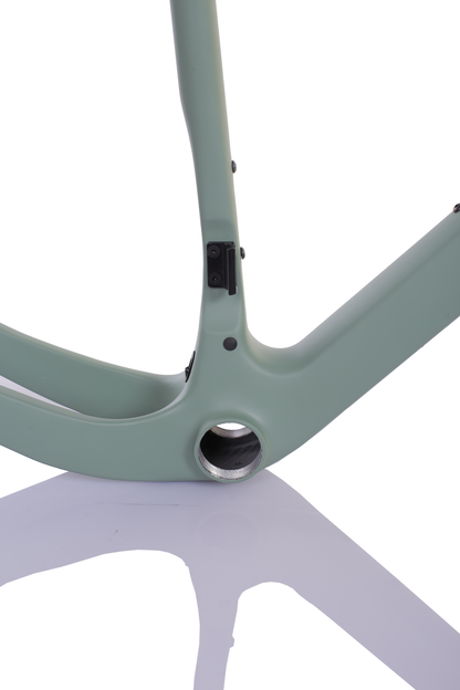 RINOS Gravel Rahmenset mit Gabel Sattelstütze Lenker Carbonfaser T800 Chameleon Farbe