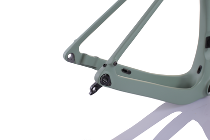 RINOS Gravel Rahmenset mit Gabel Sattelstütze Lenker Carbonfaser T800 Chameleon Farbe