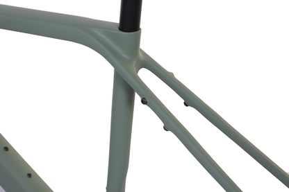 RINOS Gravel Rahmenset mit Gabel Sattelstütze Lenker Carbonfaser T800 Chameleon Farbe