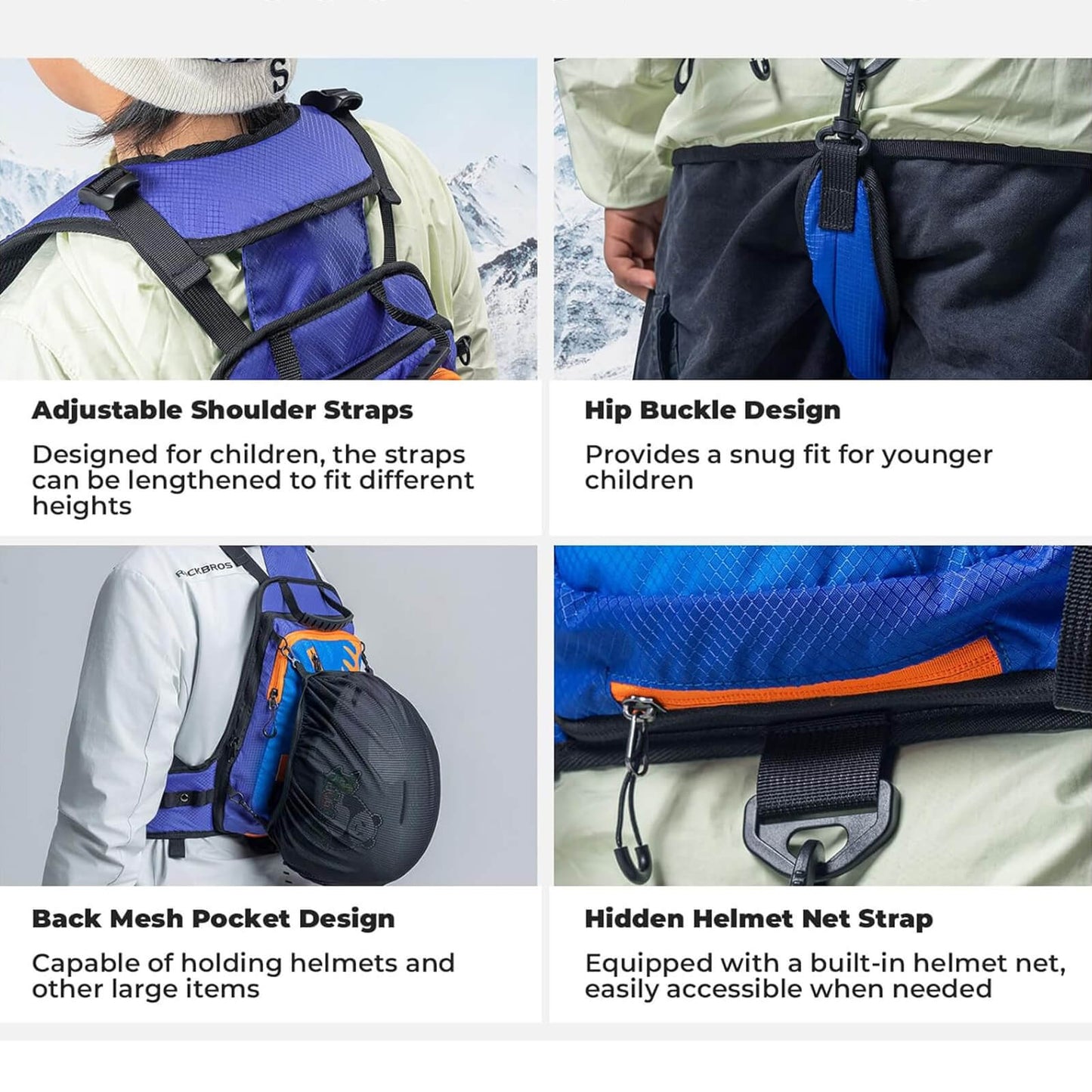 Kinder Ski-Trainingsrucksack mit Gurt Qunature