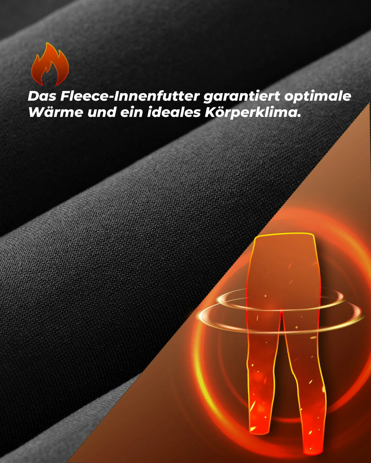 ROCKBROS Lang Fahrradhose für Herren Thermo Radlerhose 3D gepolstert
