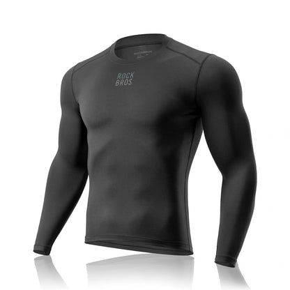 ROCKBROS Langarm Ärmel Radtrikot Herren, Warm Fahrradtrikot Bekleidung Atmungsaktiv