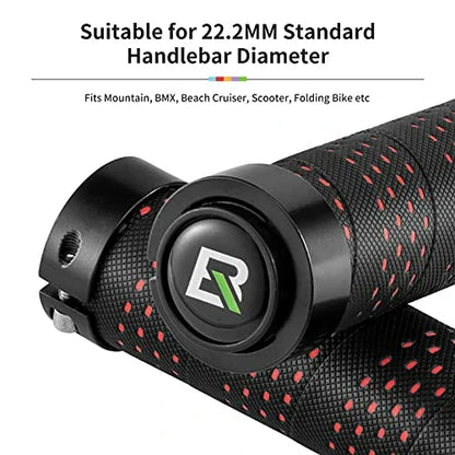 ROCKBROS Lenkergriffe Anti-Rutsch Fahrradgriffe Lock-On Design Fahrrad Griffe