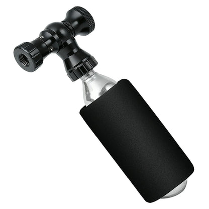 ROCKBROS Mini Fahrradpumpe mit CO₂-Adapter - Tragbar, Presta & Schrader Kompatibel, bis 80 PSI