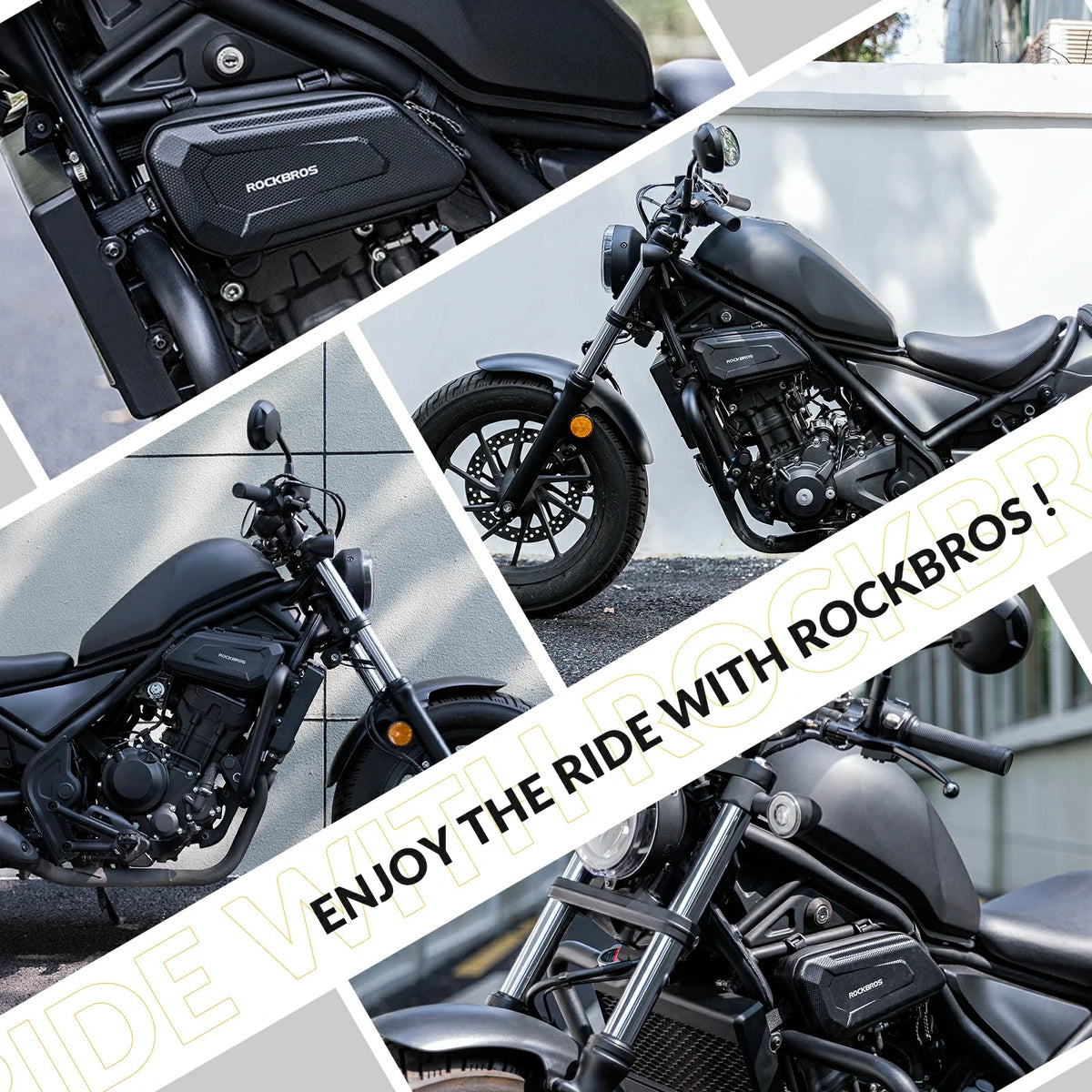 ROCKBROS Wasserabweisende Motorradtasche, 1,5 Liter