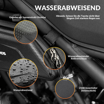 ROCKBROS Wasserabweisende Motorradtasche, 1,5 Liter