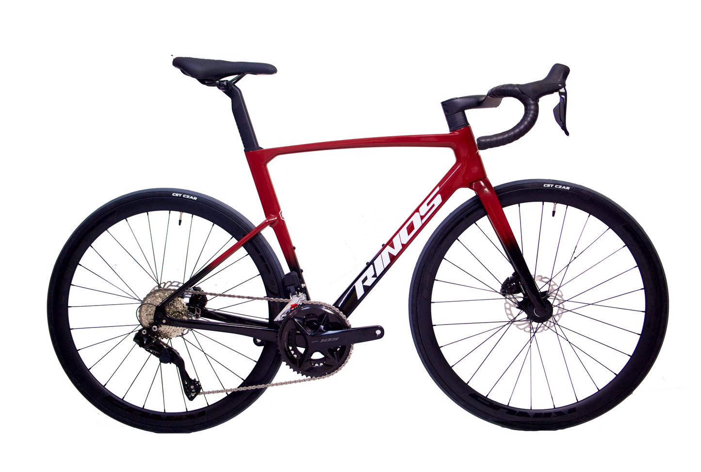 RINOS Carbon Rennrad 700C Shimano 105 Di2 R7150 24-Gang Odin 6.0