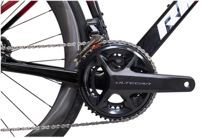RINOS Carbon Rennrad Odin7.1 Shimano Ultegra Di2 Rot XS mit Carbonlaufrädern – 24 Gänge